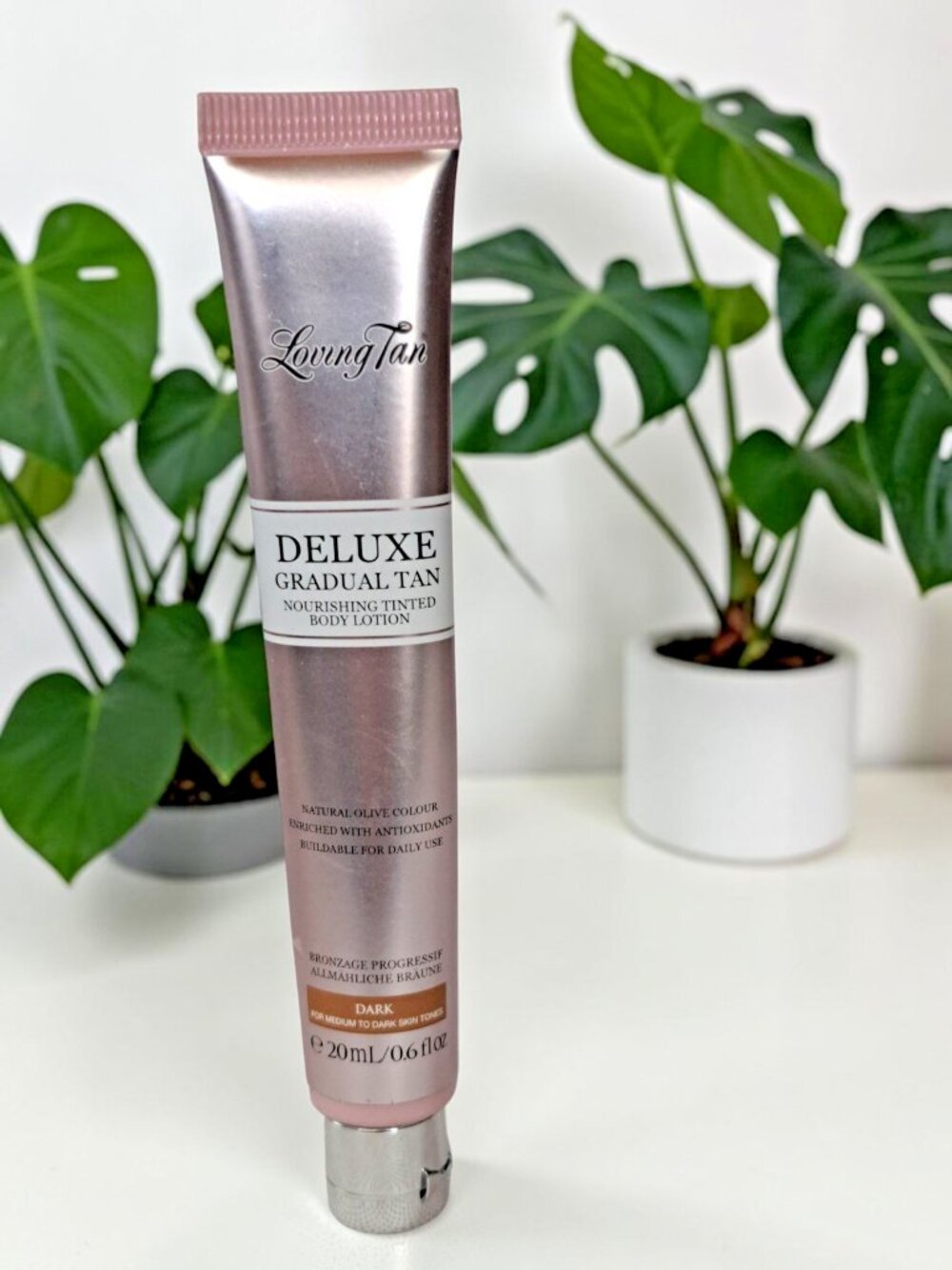 Loving Tan Deluxe Gradual Tan Tinted Body Lotion Dark 20mL Travel/Mini SEALED